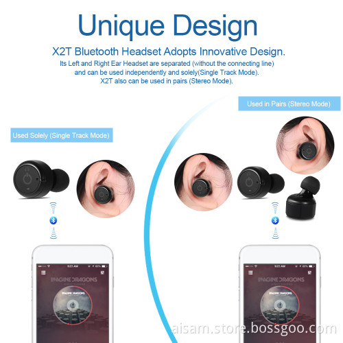 Sports Wireless Earbuds X2T Waterproof Earphones